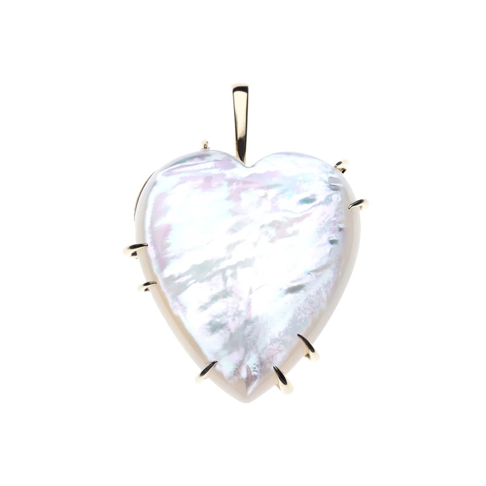 Jane Win Carry Your Heart Pendant in Mother of Pearl